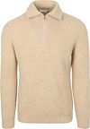 Profuomo Half Zip Pullover Wool Sand order online | PPWJ30025B-F5 | Suitable Lithuania