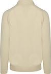 Profuomo Longsleeve Poloshirt Luxury Basic Off White Product / Achterkant