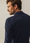 Pull State Of Art à col polo mélange bleu marine Model / Achterkant