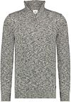 State Of Art Cardigan Demi-Zip Mélangé Bleu Foncé commander en ligne | 13122111 | Suitable Luxembourg