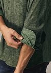 State of Art Chemise Jersey Herringbone Verte Model / Detail