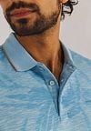 State of Art Poloshirt Faded Leaf Bleu Clair Model / Detail