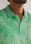 State of Art Poloshirt Faded Leaf Green Model / Detail