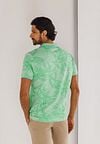 State of Art Poloshirt Faded Leaf Green Model / Achterkant