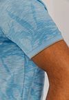 State of Art Poloshirt Faded Leaf Light Blue Model / Detail