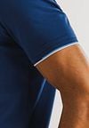 State of Art Poloshirt Jersey Navy Model / Detail
