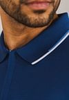 State of Art Poloshirt Jersey Navy Model / Detail