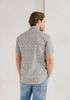 State Of Art Short Sleeve Hemd Druck Twill Hellblau  Model / Achterkant