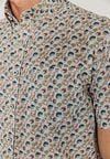 State Of Art Short Sleeve Hemd Druck Twill Hellblau  Model / Detail