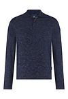 State Of Art Sweater Polo Collar Melange Navy order online | Suitable