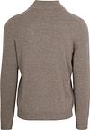 Steppin' Out Pull Half Zip Laine Merino Taupe Product / Achterkant