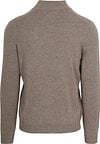 Steppin' Out Half Zip Pullover Merinowolle Taupe Product / Achterkant