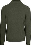 Steppin' Out Half Zip Pullover Merino Wool Olive Green Product / Achterkant