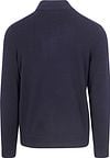 Steppin' Out Half Zip Trui Merinowol Navy Product / Achterkant