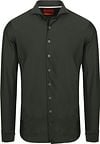 Suitable Chemise Herringbone Vert Foncé