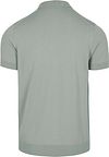 Suitable Knitted Polo Demi-Zip Dusty Grey Product / Achterkant