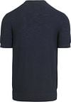 Suitable Piqué T-shirt Linnen Navy Product / Achterkant