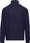 Suitable Half Zip Pullover Wool Blend Navy Product / Achterkant