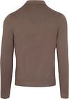 Suitable Compact Cotton Polo Shirt Taupe Product / Achterkant
