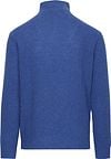 Suitable Half Zip Trui Wol Blend Blauw Product / Achterkant