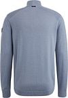 Vanguard Sweater Half Zip Textured Blue Product / Achterkant