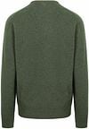William Lockie Pull Laine D'Agneau Col-V Vert Olive  Product / Achterkant