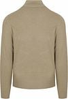 NZA Half Zip Sweater Christopher Melange Warm Beige Product / Achterkant