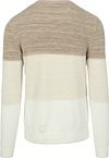 Blue Industry Pullover Stripes Beige Product / Achterkant