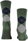 Burlington Manchester Socks Checkered Green 7982 Product / Achterkant
