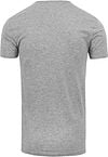 Garage Stretch Basic T-Shirt Grau V-Ausschnitt Product / Achterkant