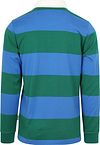 McGregor Rugbyshirt Stripe Blue Green Product / Achterkant