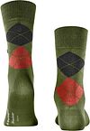 Burlington Manchester Socken Kariert Grün 7517 Product / Achterkant
