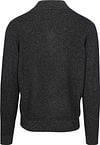 NZA Pull Christopher Demi-Zip Marine Mélanger Product / Achterkant
