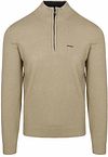 NZA Half Zip Sweater Christopher Melange Warm Beige order online | Suitable