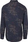 NZA Hemd Gunner Print Navy Product / Achterkant