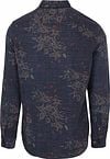 NZA Overhemd Gunner Print Navy Product / Achterkant
