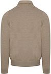 Profuomo Longsleeve Polo Luxury Basic Beige Product / Achterkant