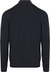 Profuomo Pullover Half Zip Laine Merino Marine  Product / Achterkant