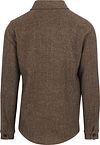 Profuomo Textured Overshirt Wool Braun Product / Achterkant