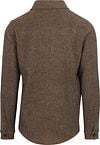 Profuomo Textured Overshirt Wool Brown Product / Achterkant