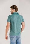 State Of Art Polo Piqué Bleu Menthe Model / Achterkant