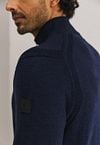 State Of Art Half Zip Pullover Navy Model / Detail