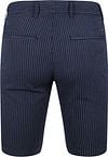 Suitable Aswin Short Donkerblauw Gestreept Product / Achterkant