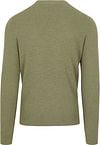 Suitable Pullover Structure Slub Olivgrün Product / Achterkant