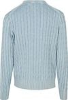 Tommy Hilfiger Pull Cable Bleu clair Product / Achterkant