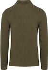 Lacoste Polo à Manches Longues Vert Olive Product / Achterkant