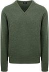 William Lockie Pullover Lambswool V-Neck Olive Green order online | 7092DF-87 Landscape | Suitable Lithuania