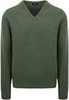 William Lockie Pullover Lamwolle V-Ausschnitt Olivgrün 7092DF-87 Landscape kaufen | Suitable