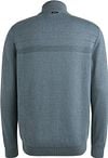 Vanguard Sweater Half Zip Textured Light  Blue Product / Achterkant