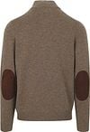 Barbour Mocker Trui Wol Taupe Product / Achterkant